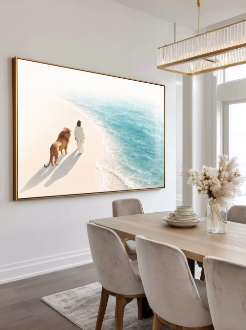 Quadro De Luxo Caminho de Fé e Coragem